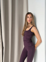 RENEW BUILT-IN-BRA VEST - PLUM