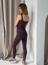 RENEW BUILT-IN-BRA VEST - PLUM