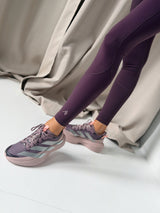 RISE LEGGINGS - PLUM